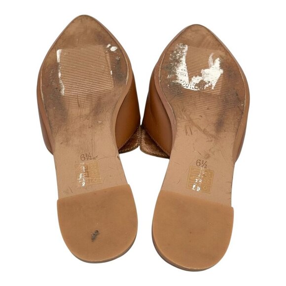 Madewell Gemma Cognac Pointed Toe Mule Flats - Picture 7 of 12